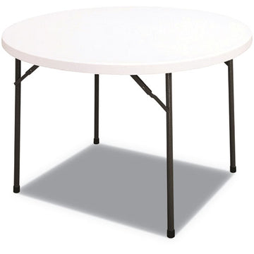 Alera® Round Plastic Folding Table, 60 Dia X 29.25h, White freeshipping - TVN Wholesale